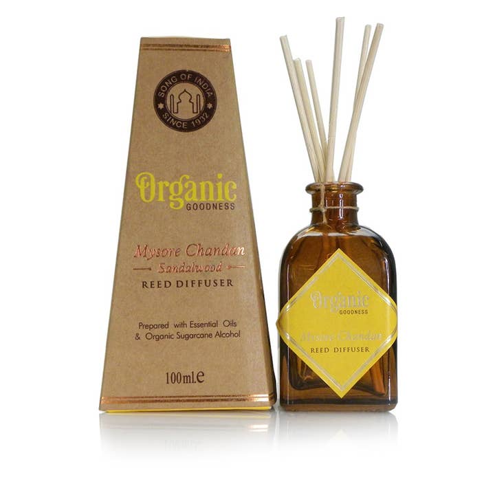 Organic Goodness duftspreder med rør – Sandeltræ for engroshandel hos R. Expo/Song of India