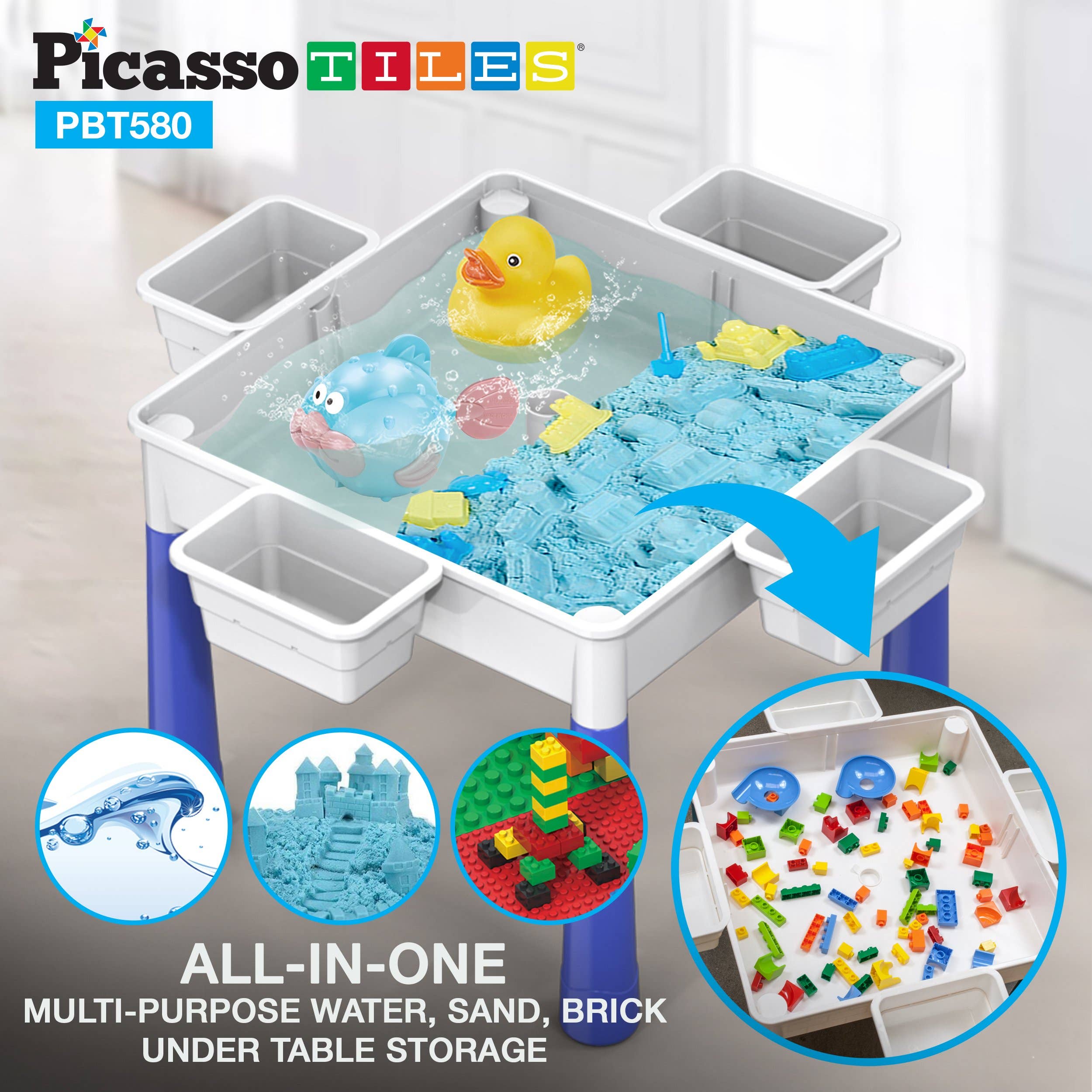 PicassoTiles - Wholesale Toy Set - Kids - PicassoTiles Large All-in-One Activity Center2