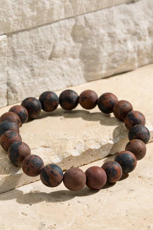 Shop Neighbors - Wholesale Beaded Bracelet - 10MM Natural Stone Beaded Bracelet1