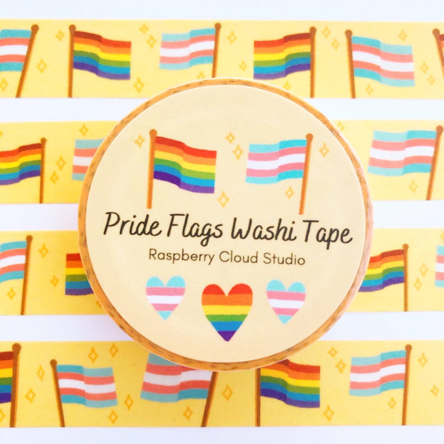 Raspberry Cloud Studio - Wholesale Washi Tape - LGBT Pride Flags Washi Tape