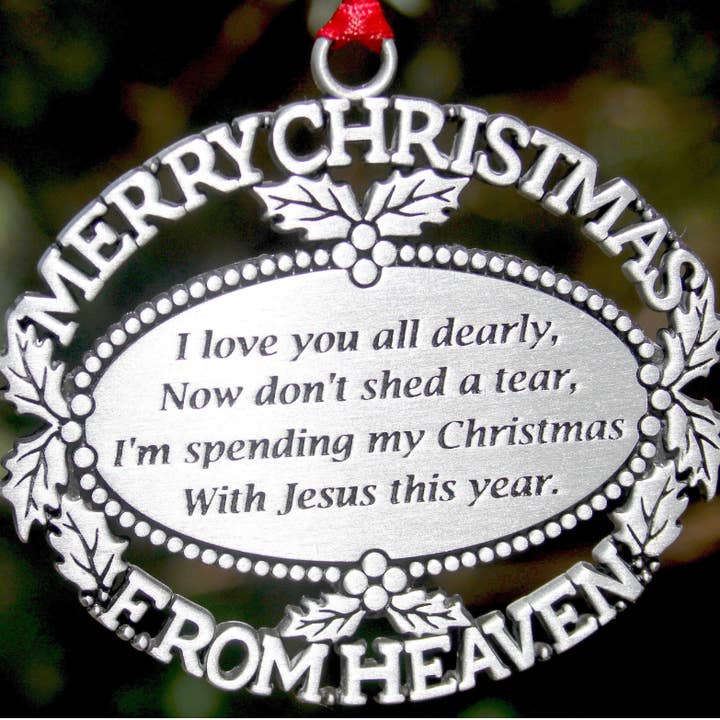Merry Christmas From Heaven Ornament for wholesale by Merry Christmas From Heaven