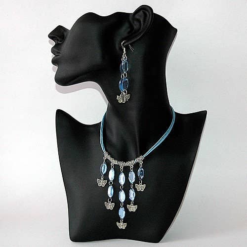 Zakka – Engroshandel Smykkestativ og -display – Figur Smykker Display Halskæde Ørering Sæt Mannequin 11"H5