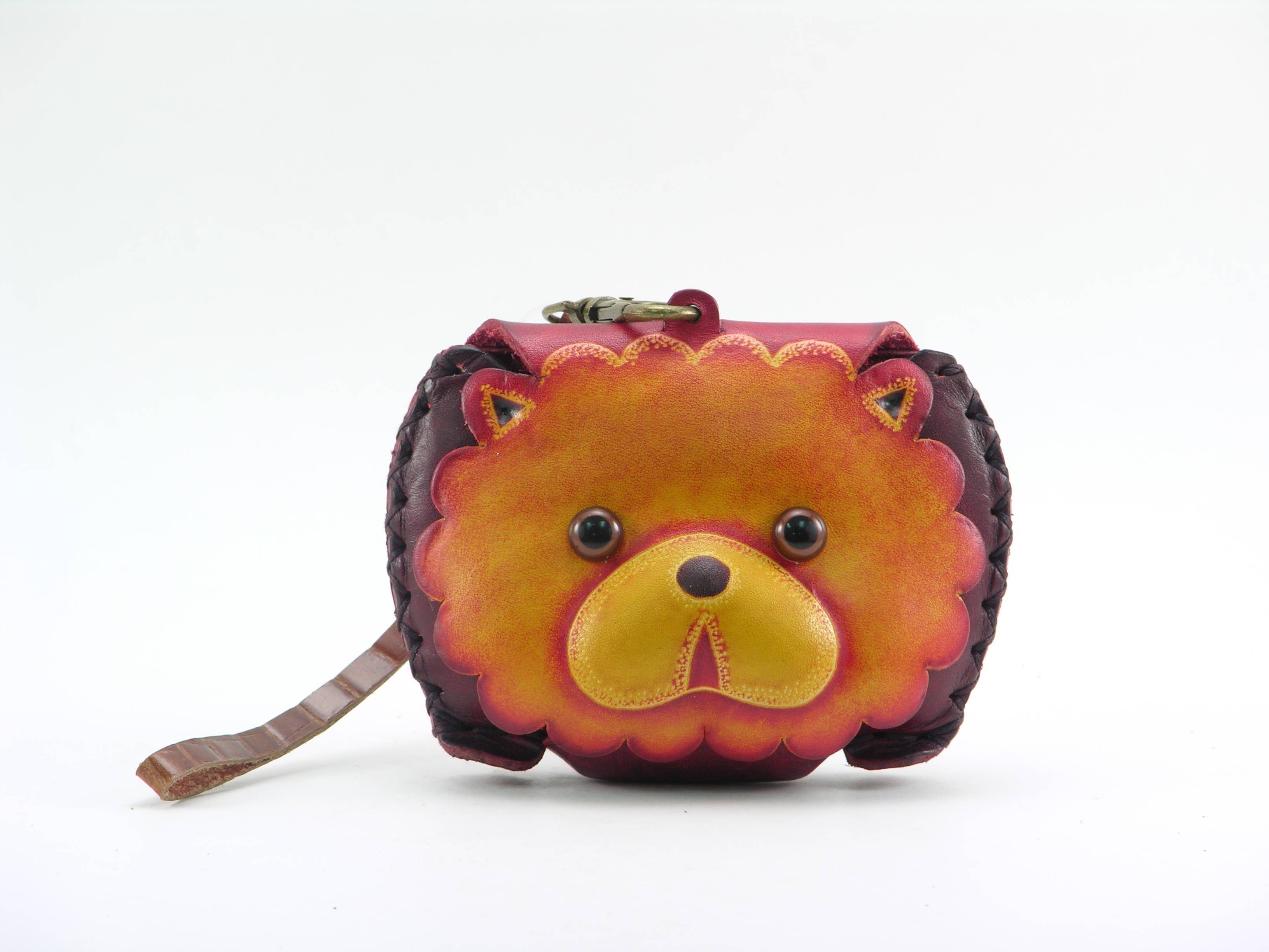 Sunflower Handmade leather inc - Vendita all'ingrosso Braccialetti - Honey Bear Pochette da Polso in Pelle Fatta a Mano - E4020
