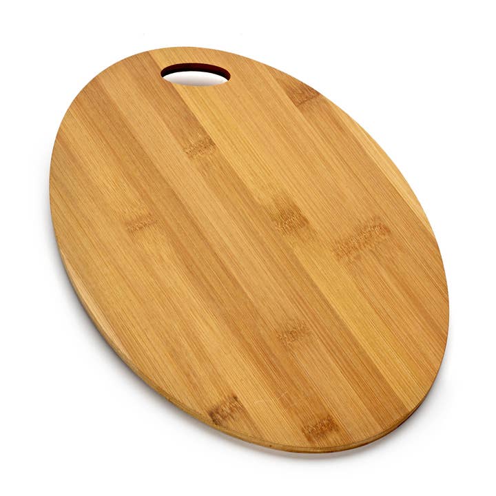 Gadsby – wholesale Flatware serving piece – Oval Bamboo Board - Wooden Serving Board - 32cm0