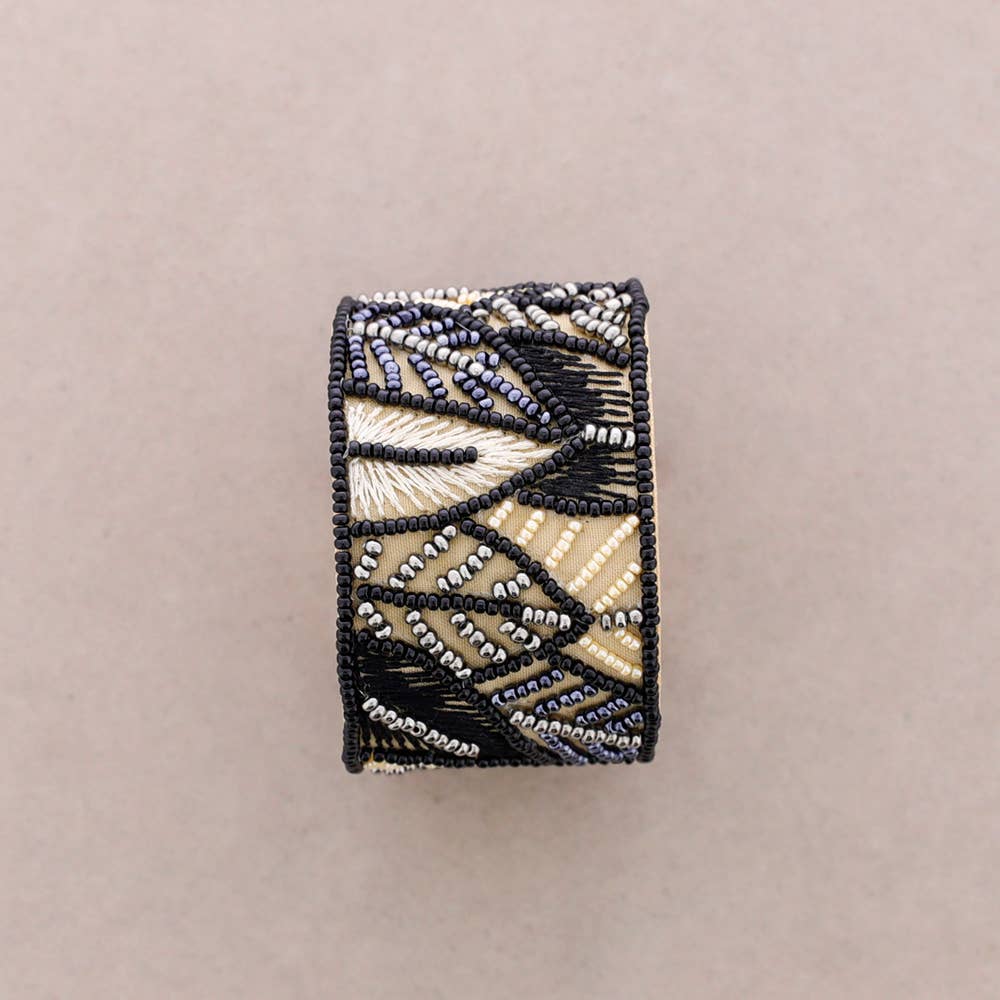 Sonata – wholesale Cuff bracelet – Adjustable Bracelet, Sequins, Leaves0