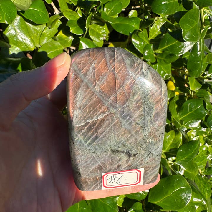 Moon Rituals – wholesale Spiritual stone/crystal – Large Purple Labradorite Free Form, Christmas Crystal Gift #81