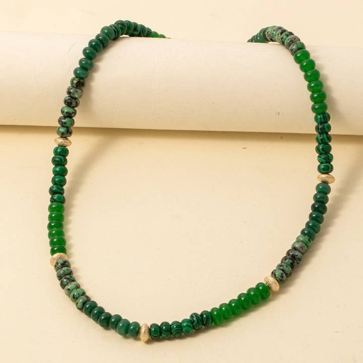 Mixed Semi Precious Stone Beaded Necklace for wholesale by Anarchy Street