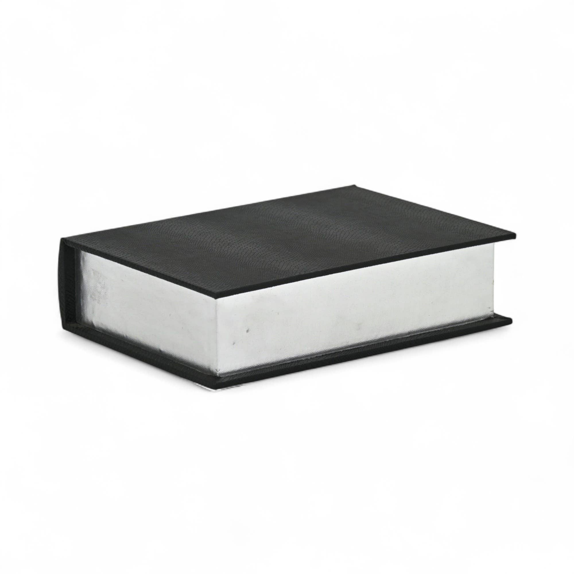 Cheungs Home Decor - Wholesale Decorative Box - Faux Alligator Themed Black Vinyl Wrapped Book Box Set3