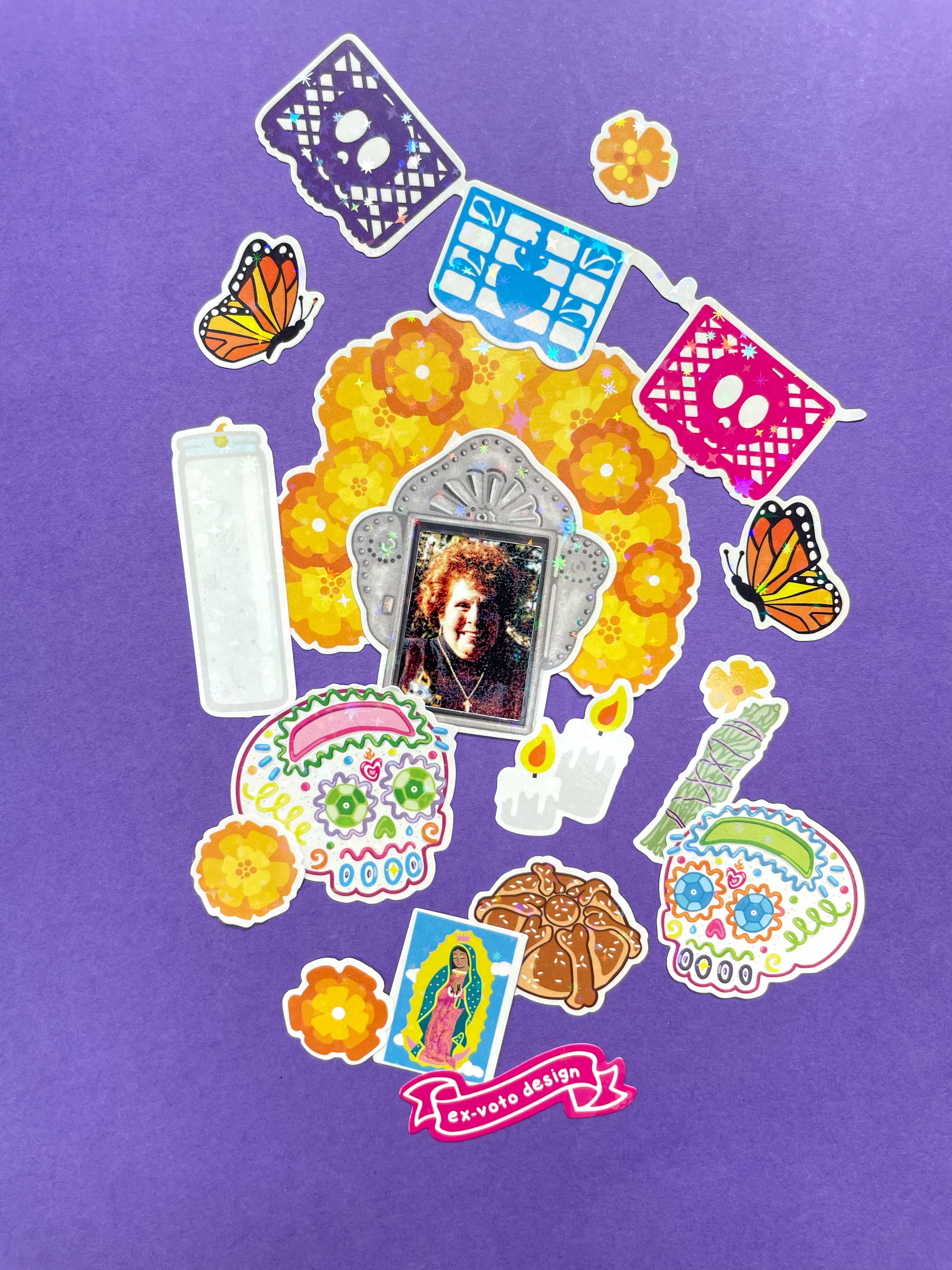 Ex-Voto Design - Wholesale Sticker - DIA DE LOS MUERTOS Sticker Sheet2