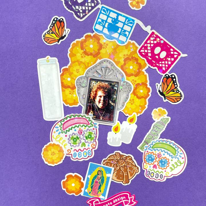 Ex-Voto Design - Wholesale Sticker - DIA DE LOS MUERTOS Sticker Sheet2