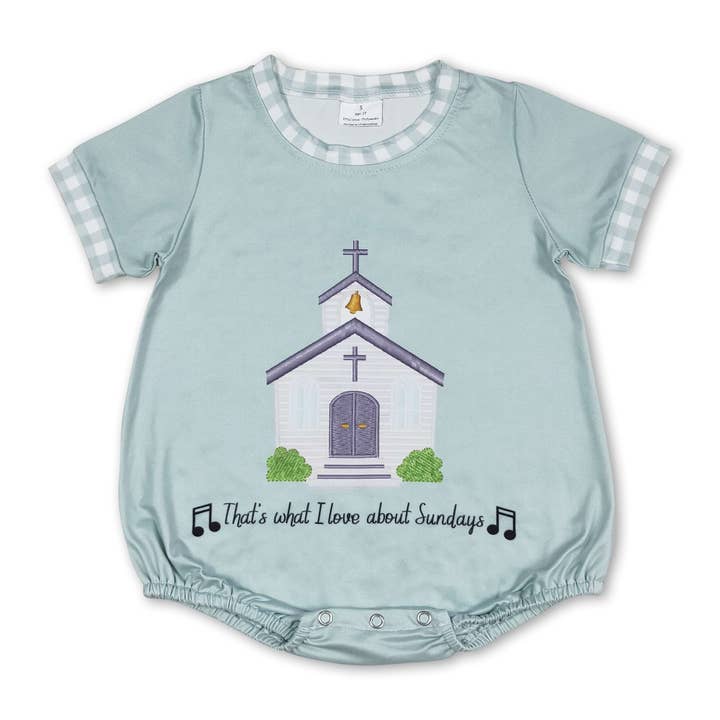 Yawoo Garments - Wholesale Top & Short Set - Kids - Short sleeves cross church top plaid shorts boys clothes2