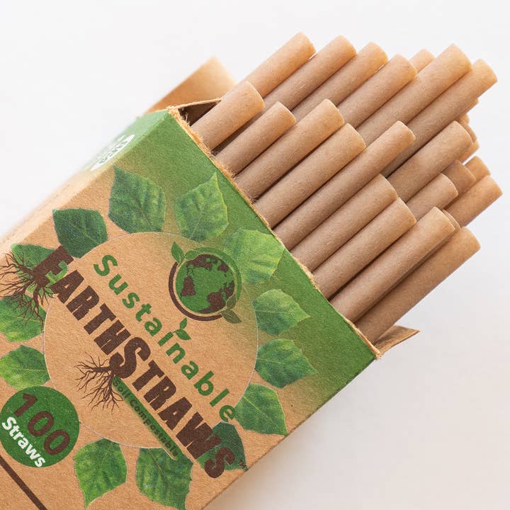 GreenTek Planet - Wholesale Drinking straw - EarthStraw - 25bx Case: 8" Standard (6mm) 100ct/boxes
