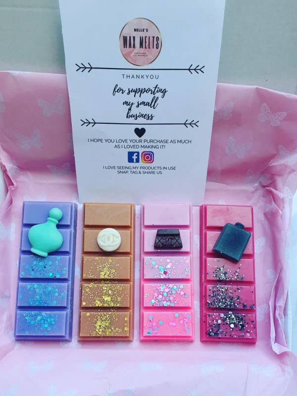 Purfume Wax Melt Box for wholesale by Belle's Home Fragrances