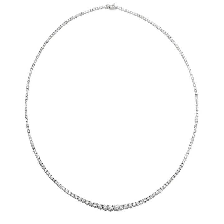 5 Carat Tennis Necklace | Graduated Round Cut for wholesale by Meira T