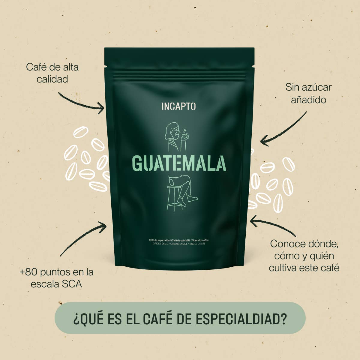 INCAPTO COFFEE - Wholesale Coffee Beans - Specialty Bean Coffee Origin GUATEMALA 100% Arabica1