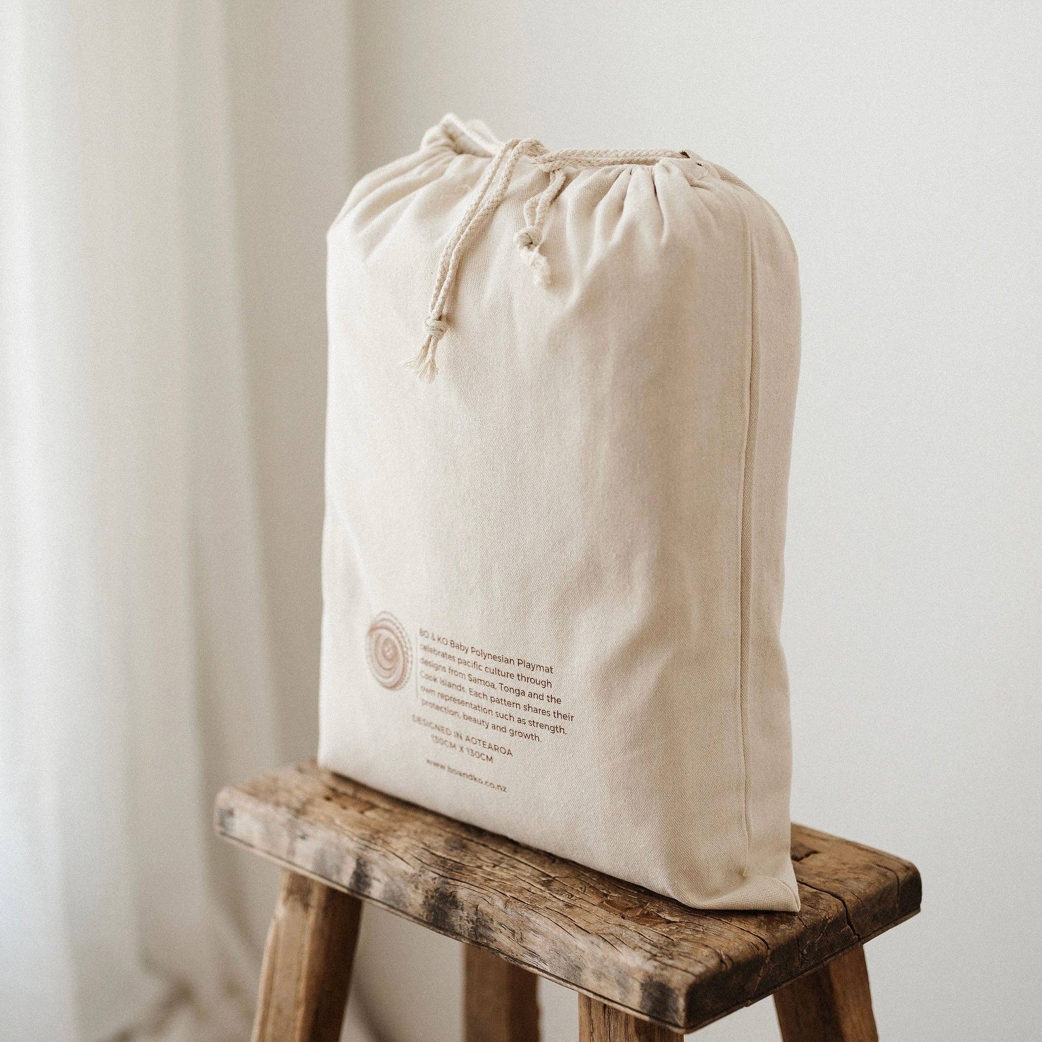 BO & KO - Wholesale Play mat – Kids & baby - Pacific Island Inspired Playmat I Mauve7