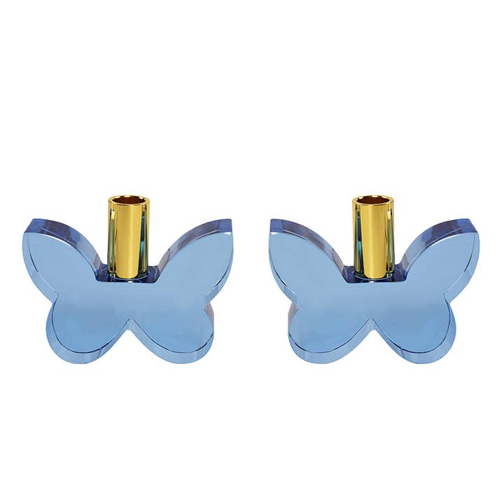 Lainy Home – wholesale Candle holder – Pair of 3” Butterfly Candleholders3