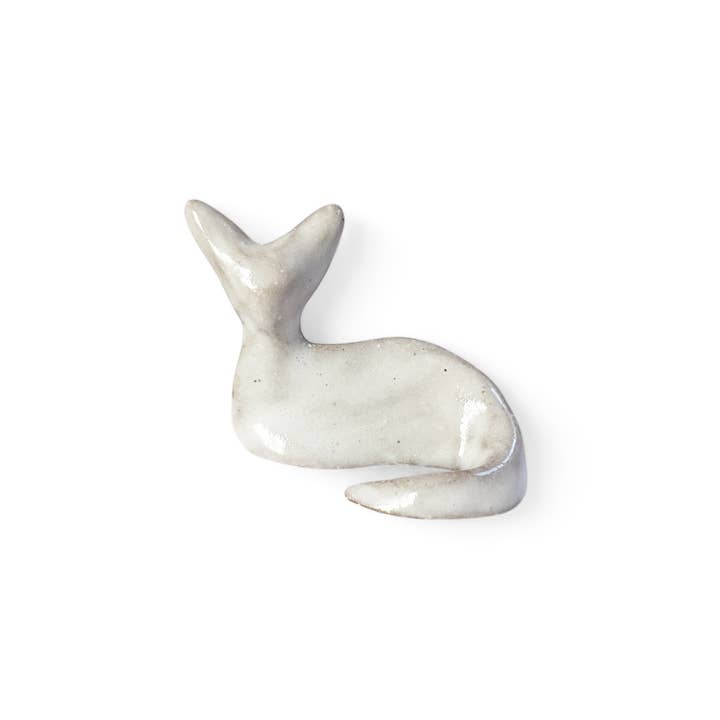 Magic World Girl - Wholesale Decorative Figurine - Magic World Girl - White Ceramic Cat1