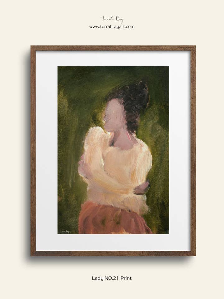 Lady NO. 2 - Portrait Figure Art Print for wholesale by Terrah Ray Fine Art Studio