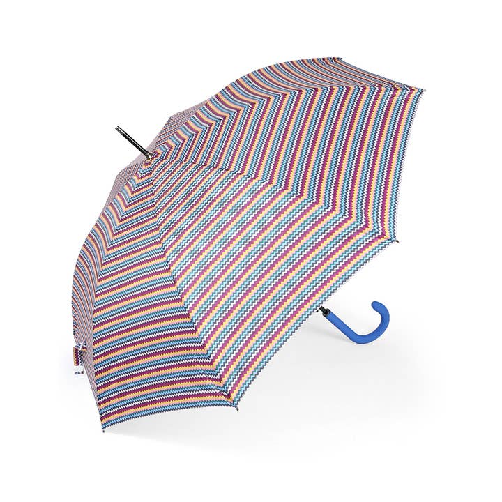Cuatrogotas - Wholesale Umbrella - Women's - Automatic Umbrella Ethnic Stripes, 3 colors. Ref-9262