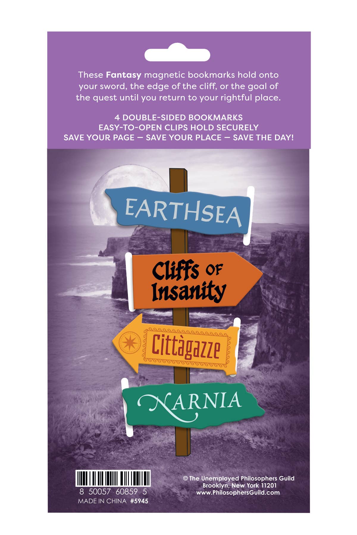 Unemployed Philosophers Guild - Wholesale Bookmark - Fantasy Magnetic Bookmark Set1