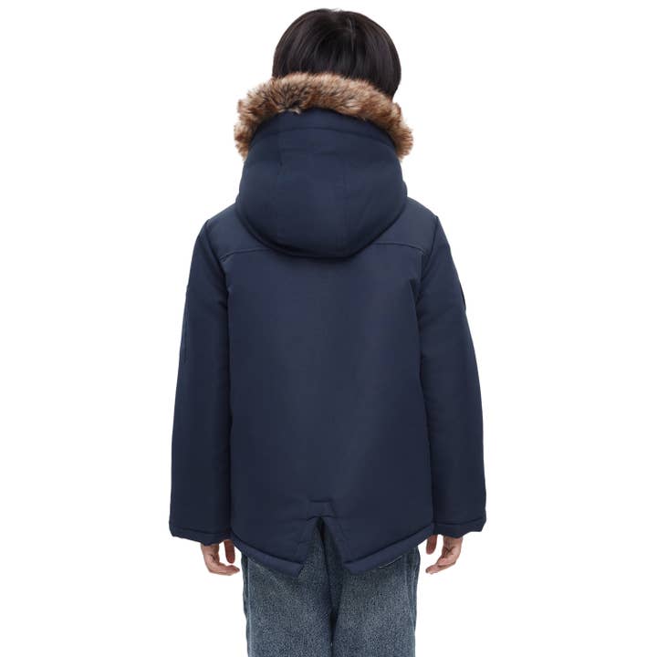 Rokka & Rolla - Wholesale Parka - Kids - Boys' Winter Coat with Faux Fur Hood Parka Jacket1