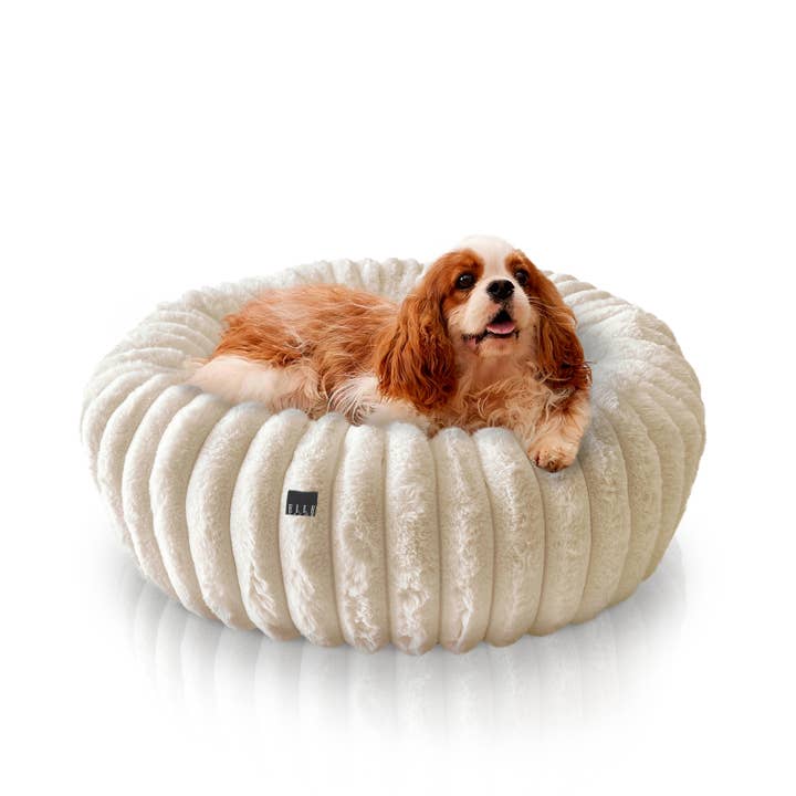 Precious Tails - Wholesale Pet Bed - Cat/Dog - ELLE Décor Round Wide Wale Pet Cuddler Bed for dogs & cats