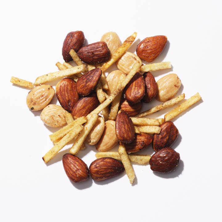Salted Co Fancy Cocktail Nuts - Wholesale Nuts - 07 Marcona & Valencia Almonds, Potato Sticks, Truffle
