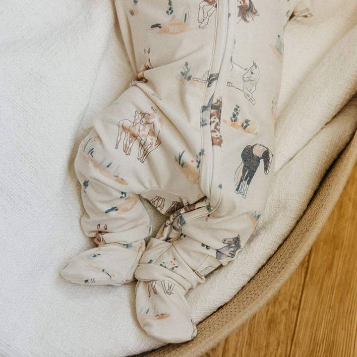 Copper Pearl - Wholesale Sleepsuit - Baby - Zip-Up Footie Pajama - Montana3