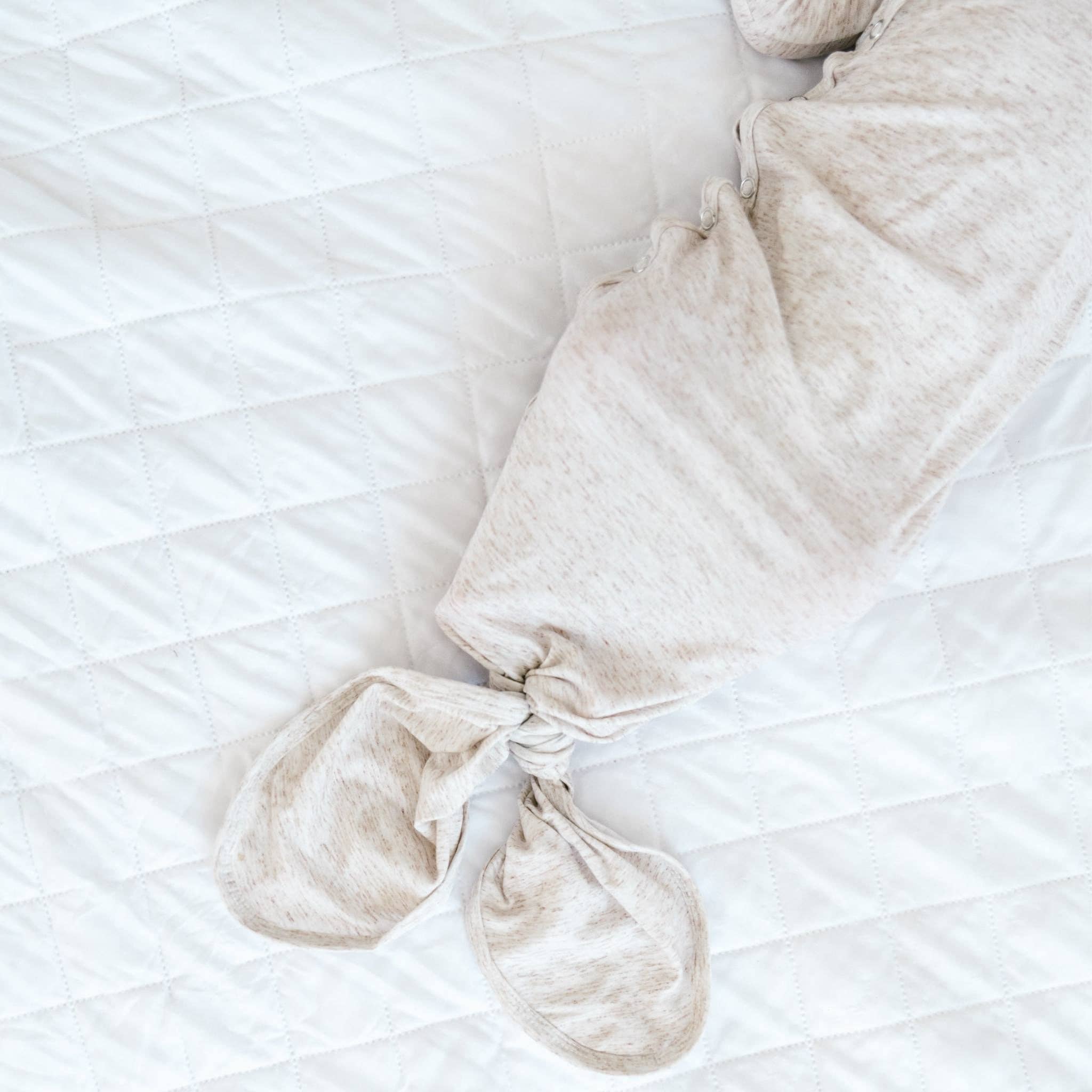 Copper Pearl - Wholesale Babygown - Baby - Newborn Knotted Gown - Oat3