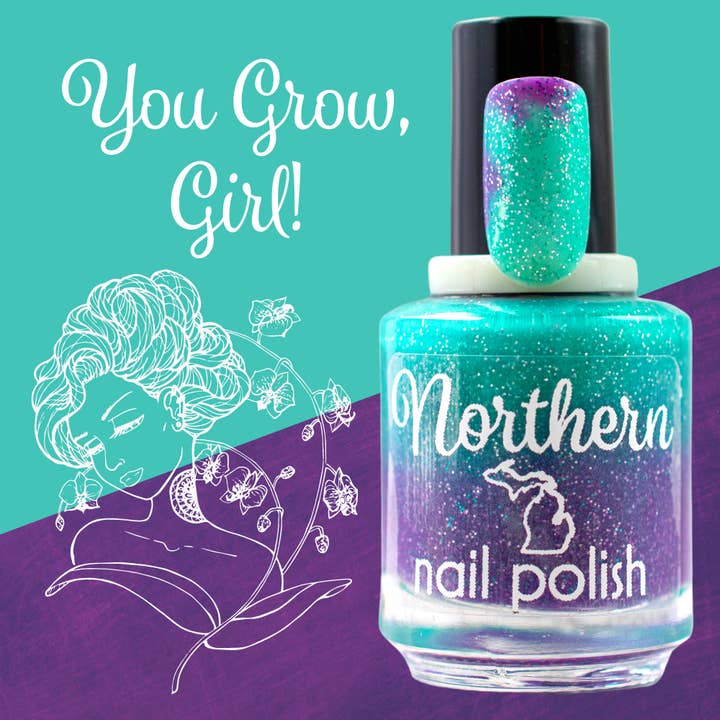 You Grow, Girl! ~ Nail Polish Mood Color-Changing Thermal Vegan for wholesale by Northern Nail Polish
