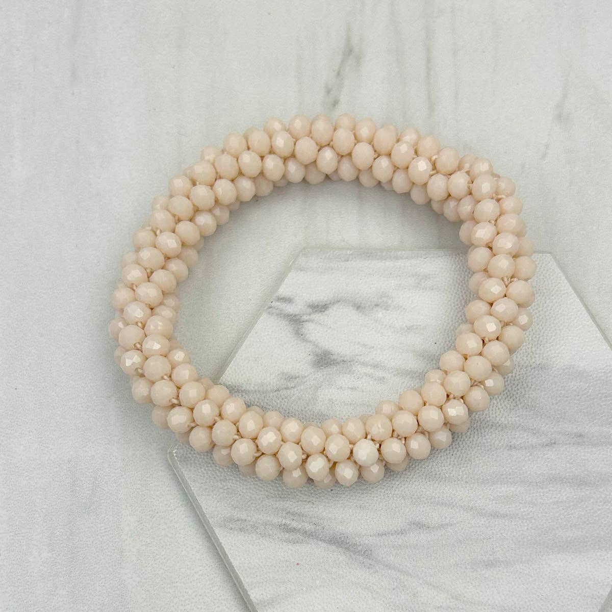 Western Elite Jewelry - Vente Bracelet de perles - Bracelet Élastique en Perles de Cristal Rouge4