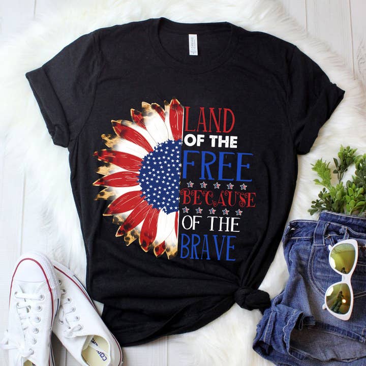 America Land Of The Free Because Of The Brave Shirt for wholesale by ShopLukeGifts