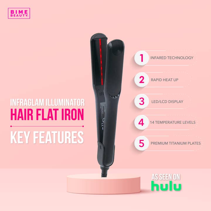 Bime Beauty - Wholesale Straightener/Flat Iron - InfraGlam Hair Illuminator Iron8