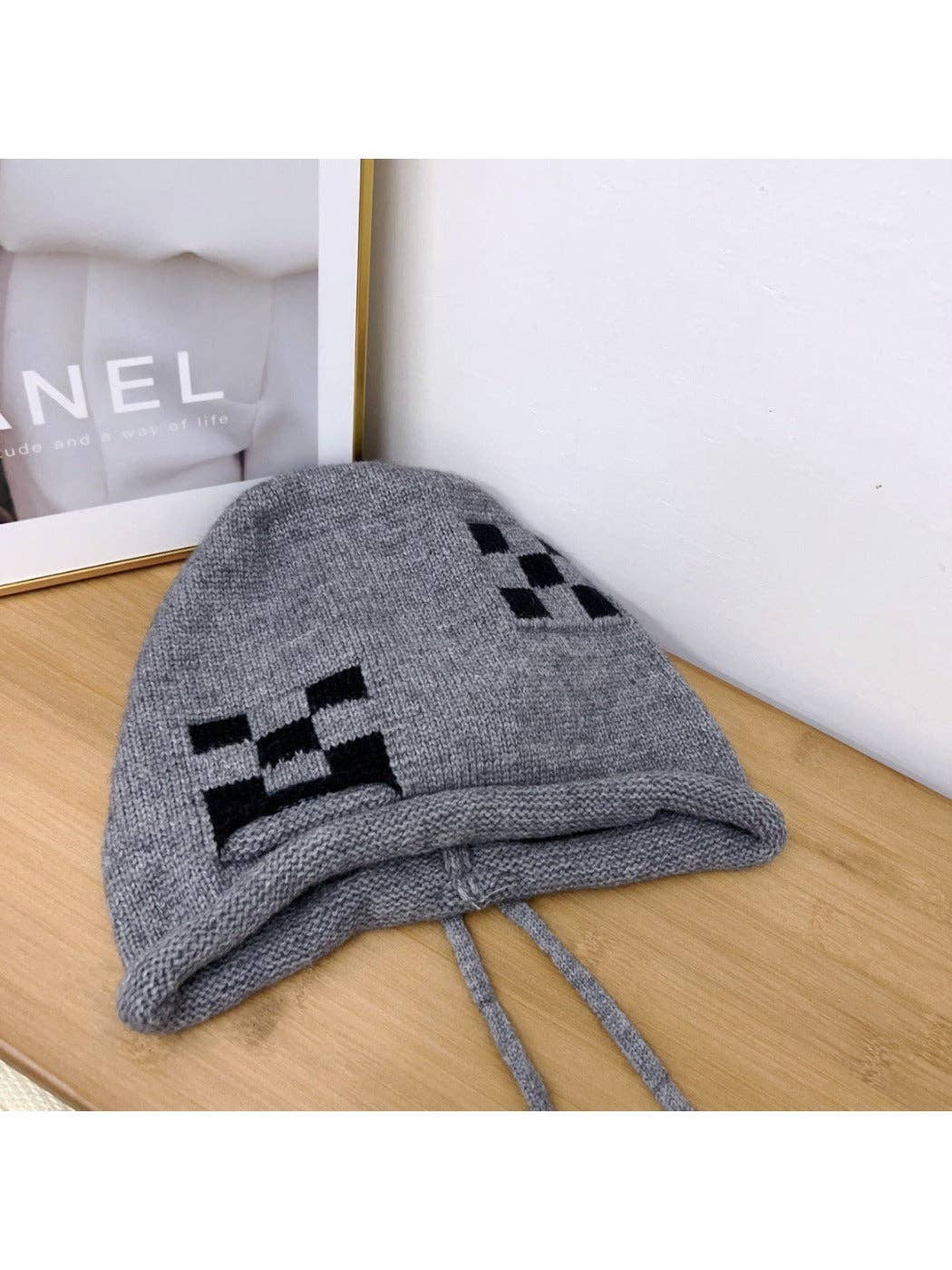 Funkyrel® Atzbranding Limited - Vendita all'ingrosso Berretto - Unisex - Haila - Berretto a Maglia a Quadri Unisex Versatile9