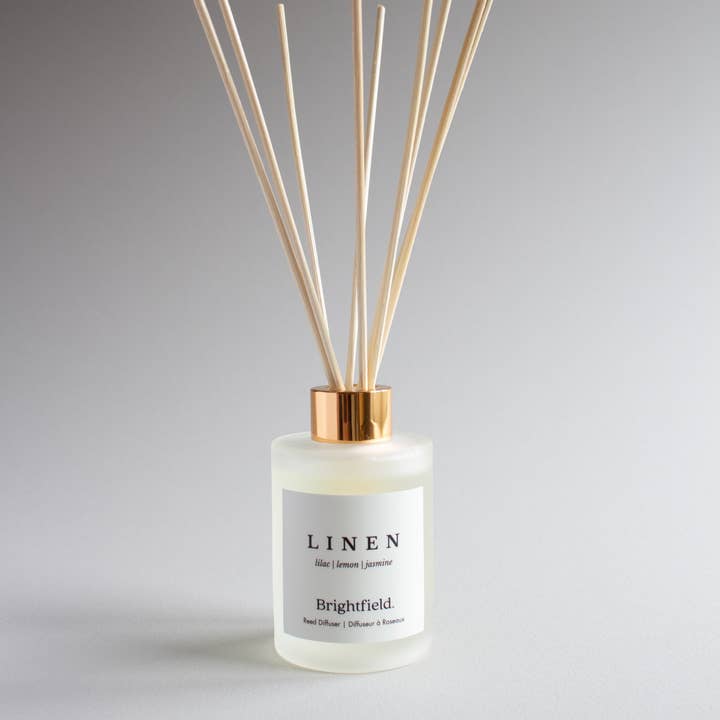 Brightfield - Wholesale Reed Diffuser - Linen Non-Toxic Sustainable Natural Scented Reed Diffuser