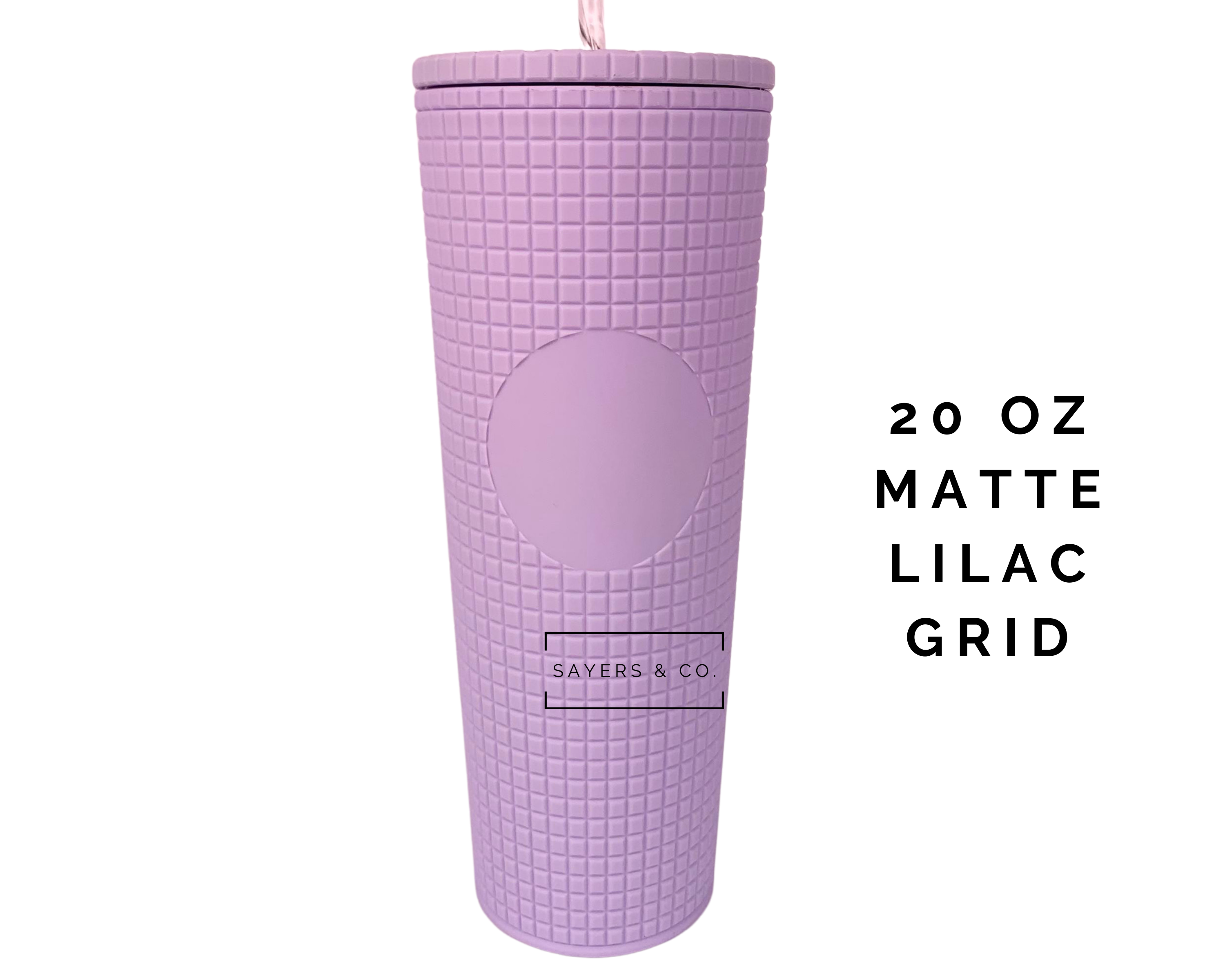 Sayers & Co. - Wholesale Insulated Mug/Tumbler - Matte & Glossy Grid 24oz Screw Top Tumbler, Double Walled Insulated Matte Black, Matte Coral, Sayers & Co., Wholesale, Bulk4