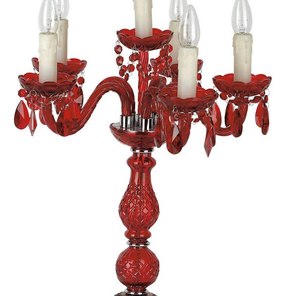 Pachyderme – wholesale Candle holder – Red Neo-Baroque Style Candelabra GIOIELLO