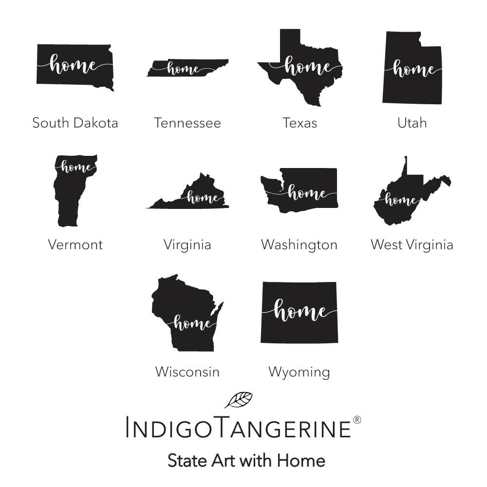 Indigo Tangerine - Wholesale Dishcloth - Home Sweet Home, State Art 2 pk - Custom Swedish Dish Cloth9