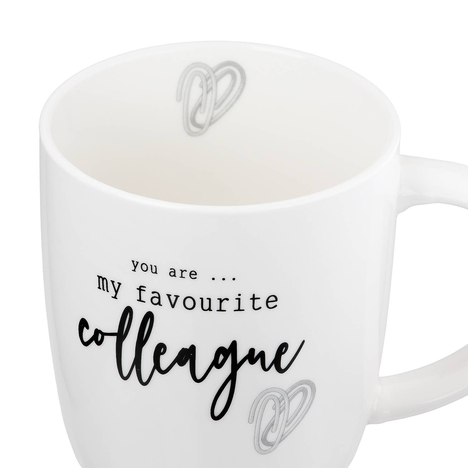 noir/blanc Tasse/mug Favourite Collegere, H.9 cm en vente sur Faire3
