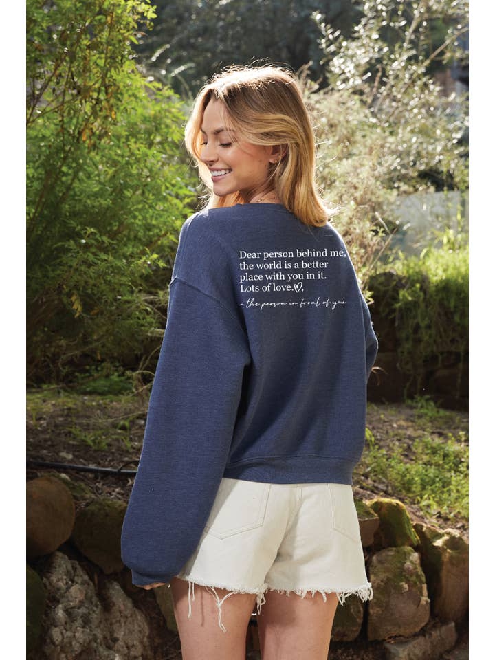 OAT COLLECTIVE - Wholesale Graphic Sweatshirt - Women's - BE KIND Mid Graphic Sweatshirt5