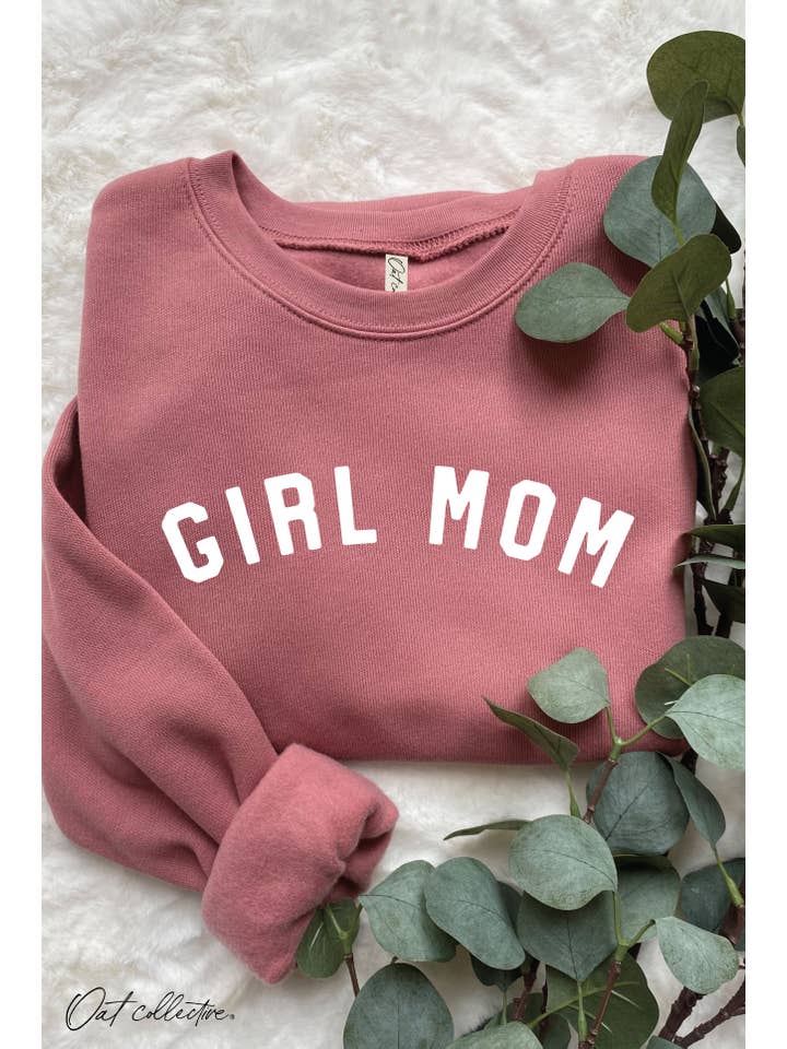 OAT COLLECTIVE - Wholesale Graphic Sweatshirt - Women's - GIRL MOM Graphic Sweatshirt