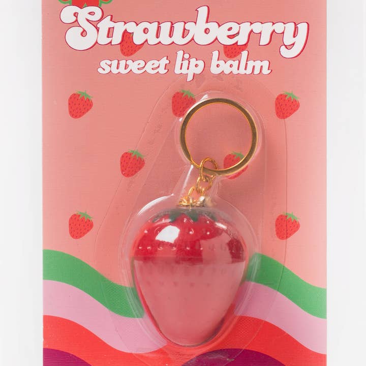 Lavender Stardust - Wholesale Lip Balm - STRAWBERRY SWEET KEYCHAIN LIP BALM
