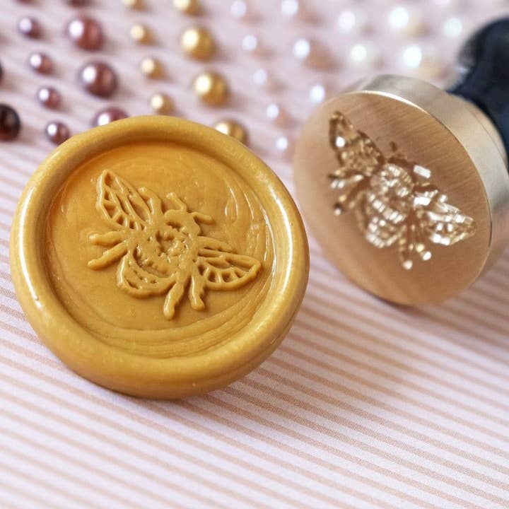 Bee Creative - Wax Seal Stamper - Vintage Bee for wholesale by Honey Bee Stamps