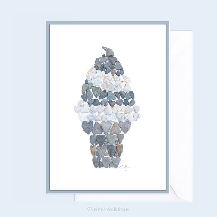 Carte pour toutes les occasions | Carte de cornets de crème glacée pour la vente par Love Rocks Me®