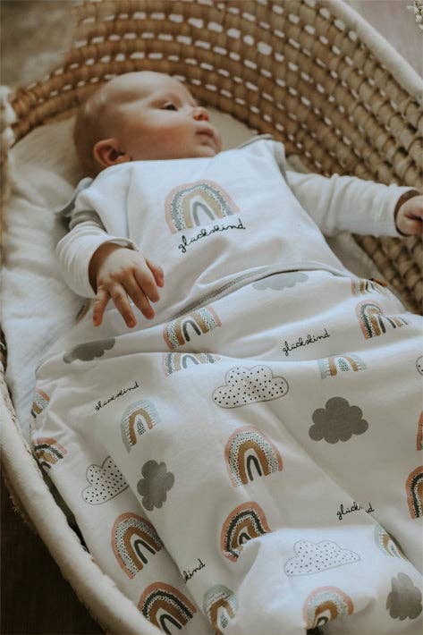 Mama Poppins Germany – Saco de dormir - Bebé por atacado – saco de dormir | com letras “Glückskind”, 70cm1