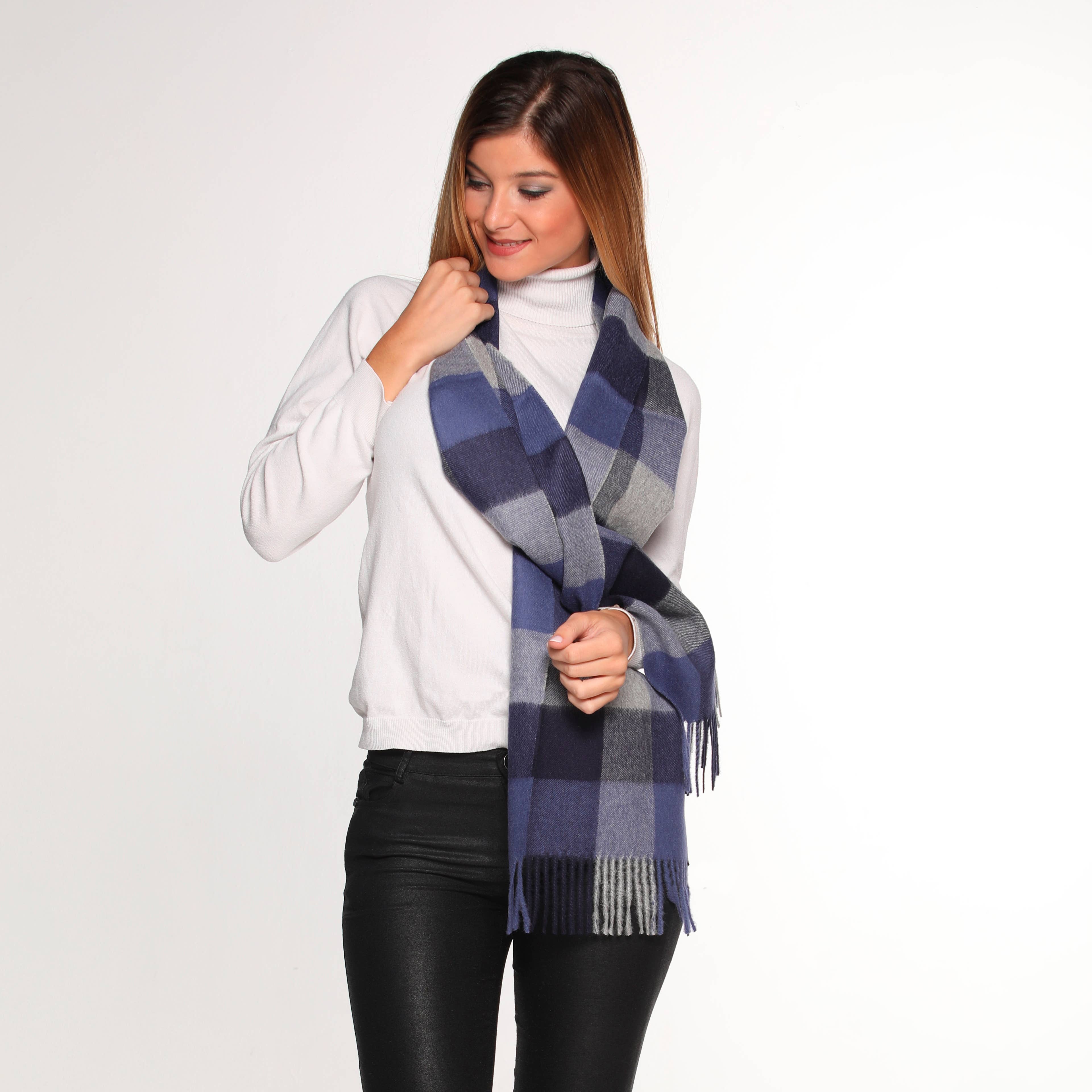 Evelyn Brooks - Vendita all'ingrosso Sciarpa - Donna - SCIARPA 100% PURA LANA PERUVIANA IN ALPACA REVERSIBILE9