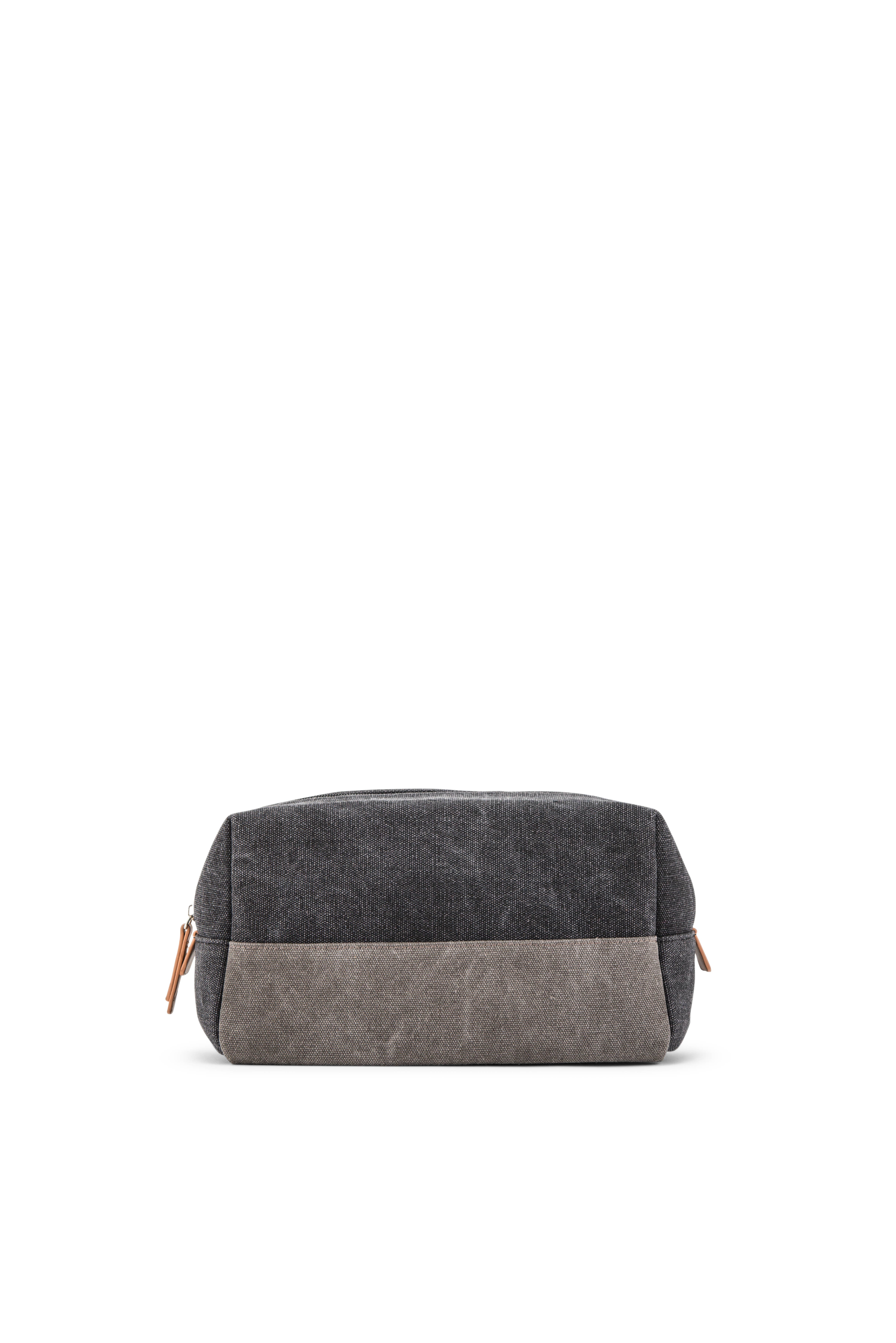 Weddingstar Inc. – Engroshandel Toilettaske - Herre – Toilettaske til mænd i sort og grå lærred2