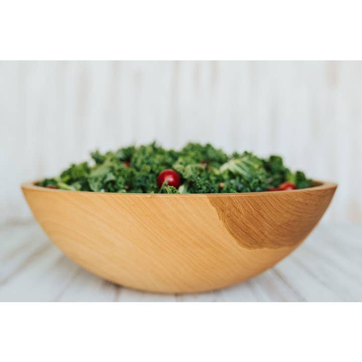 Holland Bowl Mill – Tigela por atacado – Faia - Natural - Tigela/Acabamento a Óleo de 17"