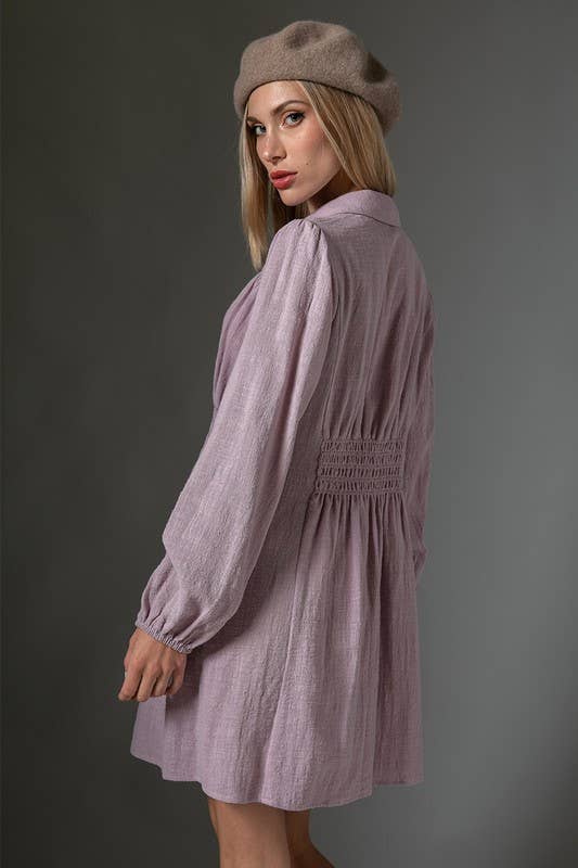 ILLA ILLA - Wholesale Dress - Women's - Cotton Button Down Dress7